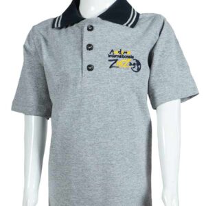 Polo tricot "lacoste" gris M/C